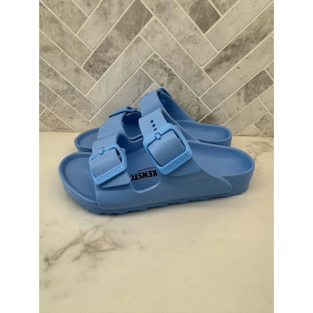 Birkenstock Arizona EVA Sandals Kids Youth Size 8 26 Sky Blue Slip On Slides‎